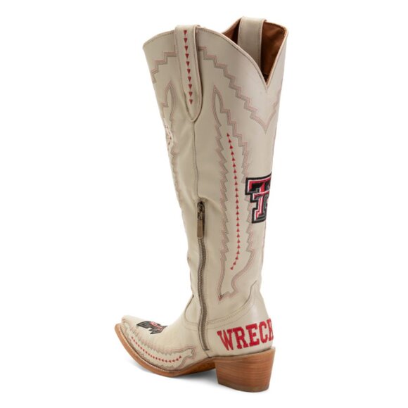 VACCARI BOOTS Mexico Leather Texas Tech Madison Tall Western Boots - Picture 2 of 2